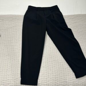 Banana Republic Black Tapered Cropped Pant